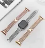 Jewelry Bangle Wristband Apple Watch Strap SE 6 Band 44mm 40mm Bling Case Tempered Glass Screen Protector For iwatch