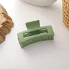 Acryl haar clips vrouwen meisje douche krul veelzijdige vierkante grote haarspelden eenvoudige massieve kleur mode hairgrip sieraden accessoires 1580772