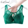 FallSweet Full Cup Bras pour femmes Sexy Lace Beauty Back Brassiere No Wire Push Up Bra 210623