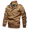 Herfst jas mannen business coat casual lading militaire multi-pocket lente s jassen mannelijke plus size 6XL 211217