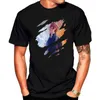 남성용 티셔츠 애니메이션 눈 루스 티셔츠 대형 캐주얼 블랙 하라주쿠 탑 스트리트웨어 2021