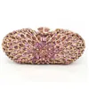 Evening Bags XIYUAN Green Pink Gold Silver Crystal Clutch Purse Wedding Party Bridal Rhinestone Women Handbag Dinner Gift Diamond Bag