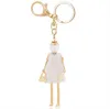 Nyckelringar Ylwhjj märke söt docka nyckelkedja handgjorda fashionista dress keychain för kvinnor skönhet mode uttalande smycken ring