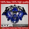 Body Kit For KAWASAKI NINJA ZX 6R 600 CC 600CC 6 R ZX-600 2007 2008 Bodywork 10No.94 ZX-636 ZX600C ZX636 07-08 ZX-6R ZX 636 ZX600 ZX6R 07 08 Motorcycle Fairing blue flames