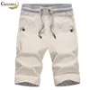 Brand Verão Linho de Algodão Calções Homens Moda Fashion Boardshorts Respirável Cool Curto Masculino Homem Casual Shorts 210720