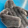 Fanpuguizhen fausse fourrure manteau hiver faux veste mode vison gonf ferons épaisseur épaisseur femme de femme 211220