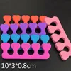 Mode Partihandel Sponge Toe Separators Heart Shape 10.5cm 3,3cm Skönhetssalong Nail Manicure Tools