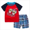 Kids Boy Fatos Kids Moda Algodão Bonito Sono Conjuntos Bebé Roupas Crianças Verão 2 Pcs Conjuntos Criança Boys Roupas 210529