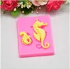 Silicone Mold Seahorse Cake Fondant Mold Cake-Dekorationsverktyg Formande Chokladformar DIY Kök Bakning Bakeware SN4247