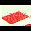 Baking Moulds Bakeware Kitchen Dining Bar Home & Garden Drop Delivery 2021 Est Sile Square Heart Shaped Muffin Lattice Cake Mold Wafer Biscu