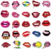 50pcs sexy Lippenaufkleber Skatezubehör für Skateboard -Laptop -Gepäck Fahrrad Motorrad Telefonauto -Aufkleber Party Dekor Party Dekor