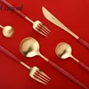 Nordic Red DinnerWare Set Forks Coltelli Cucchiai da tavola occidentali Royal Paletterie Royal Posate Bacchette Alta qualità