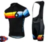 Racing Set Pro Team Twin Six Race Cycling Jersey 6 Ropa Ciclismo Quick-Tork Sports Clothing Bicycle Bib Shorts 9D Gel Pad
