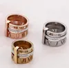 2022 Ringdesigner kvinnor rostfritt st￥l rosguld romersk siffra ring mode br￶llop engagemang smycken f￶delsedag present