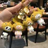 Funny Creative Key Chain Toys Taiyaki Cat Dog Panda Pig Cute Keychains Ornaments Dolls Key Ring Pendant Girls Friends Gifts 8921802