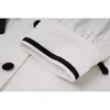 Lato Kobiety łuki Biała Bluzka Streetwear Koreański Styl Elegancki Krótki Rękaw Puffowy Blazer Lapel Kobiet Koszule Dorywcze 210515