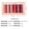 6 stks / set matte lipstick lippen glans lichtgewicht langdurige waterdichte fluwelen lipsticks set Nourish hydraterende professionele lip make-up