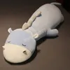 120 CM de Long dessin animé oreillers de couchage bétail mouton hippopotame jouets en peluche Animal en peluche poupée lit chambre décor amoureux cadeau créatif