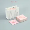 ジュエリーポーチバッグホワイトクラフトギフトピンクの紙の引き出しボックスパーティーウェディング用品用の小さなスナップコットンバッグクリスマスキャンディーパッケージrita2