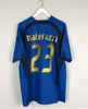 1994 Retro Versión Italia Soccer Jersey 1990 1996 1982 1998 2006 Inicio Maldini Baresi Roberto Baggio Zola Conte Camisa de distancia Uniformes de fútbol