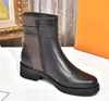 2021 Kvinnors märke Martin Boots Äkta läder Material Toppkvalitet Fashion Non Slip Winter 35-40 Storlek