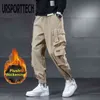 Pants Men Streetwear Hip Hop Joggers Velvet Loose Pantalones Harem Cargo Pants Men Oversize 5XL Trousers Sport Casual Pants Men G220224