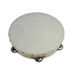 Tamburo 6 pollici Tambourine Bell Tenuto in mano Tamburello Birch Metal Jingles Kids School Musical Toy KTV Party Percussion Toy JJE12167