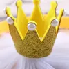 Diademas de bebé de 12 colores, diademas de corona de perlas y flores para niñas y niños, diadema de encaje, accesorios para el cabello fiesta, coronas de cumpleaños