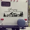 Autocollant en vinyle pour camping-car Glamping Rv, autocollant pour camping-car, décoration de salle d'avantage étanche E408