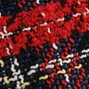 ヴィンテージの女性赤いチェック柄ツイードブレザーコートエレガントなダブルブレストタッセルスーツジャケット冬の長袖オフィスアウターブレザー210414