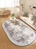 Mattor vardagsrum soffa och matta avancerad retro prisvärd lyxig stor yta golvmatta sovrum sovrum ins stil oval filt