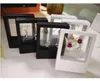 70*90*18mm Transparent PET Membrane box Holder Floating Display Case Earring Gems Ring Jewelry Suspension Packaging Boxes SN2579