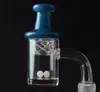 카브 캡이있는 25mm 석영 Banger 키트 terp 진주 흡연 10mm 14mm 18mm 여성 남성 Bangers 손톱 dab rig Glass bongs