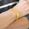 Süslü Erkekler Kısa Retro Altın Renkli Bilezik Bangles Punk Stil El Zinciri Sevgililer Günü Hediye Bangle