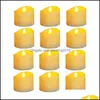 Candles Decor Home & Garden 12 Pcs Realistic And Bright Flickering Electric Candle With Built-In Timer Flameless Led Light