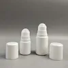 ボトルの上の50mlの白いプラスチックロール - 旅行の詰め替え可能な消臭剤の容器 -  Diy Essential Oil Personal Packing Bottles