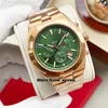New 42mm 5500V/110A-B481 Overseas Automatic Men's Watch Green Dial Stainless Steel Bracele High Quality Gents Sport Watches 6 Colors
