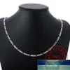 Collier en argent Sterling 925 fin 40-75cm, chaîne Figaro de 4mm, pour femmes, filles et garçons, bijoux italiens, Kolye Collares Sieraden Colier