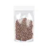 Opbergzakken 100 stks Clear Plastic Food Bag Rits Transparante Nuts Fruit Snack Beans Retail Packaging Poly