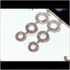 Super Glittering INS مصمم أزياء عصري فاخر الماس الزركون متعدد الدوائر متدلية أقراط الثريا للنساء الفتيات x9cmf 8641557