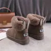 Femmes bottes d'hiver dames femme marque mode mocassins décontracté en cuir concepteur de luxe cheville fourrure bottes chaussures femme bottes de neige whqfc wenshet
