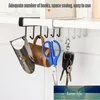 Hooks & Rails Black/White Iron 6 Cup Holder Hanging Kitchen Bathroom Cabinet Door Shelf Removed Storage Rack Hanger Organizer Decor1 Factory price expert desig