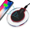 K9 Qi iPhone X için Kablosuz Şarj Cihazı 8 Plus Pad Mini Ultra Slim Huawei Xiaomi iPhone Samsung S8 S9 Plus Perakende Paketi ile