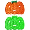 Glow in the dark Halloween Pompoen Spook Tekenfilm Duwspeelgoed Kinderen Bubble ping Bordspel Vingerpuzzel Vroeg leren Feestcadeau G96JARV9223399