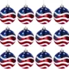 12 Stück Unabhängigkeitstag-Kugel-Ornamente – 6,9 cm, 4. Juli, patriotische Hängekugel-Dekoration, amerikanische Flagge, Ornament für Unabhängigkeitstag, Weihnachtsbaum