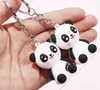 Creative Leuke Cartoon Sleutelhanger Metalen Sieraden Dier Panda Sleutelhanger Meisjes Tas ornamenten Accessoires 선물