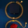 Charm Braceletsmiami Cuban Link Chain Bangle Mens Rose Gold Chains Thick Necklace Bracelet Fashion Hip Hop Jewelry With Jewelry Pouches Pochette Bijoux Wholesale