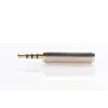 Connectors Gold 2.5 mm Male to 3.5 mm Female audio Stereo Adapter Plug Converters Headphone jacks