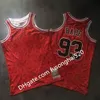 Mannen 93 BapexMitchell Ness Jerseys Groen Paars Geel Rood 1982-83 Classics Double-geborduurde Jersey Snelle levering