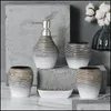 Aessories Bath Home Gardeth Aessory Set Retro Retrowash Cup Cramic Want Want 4-часовые мыть